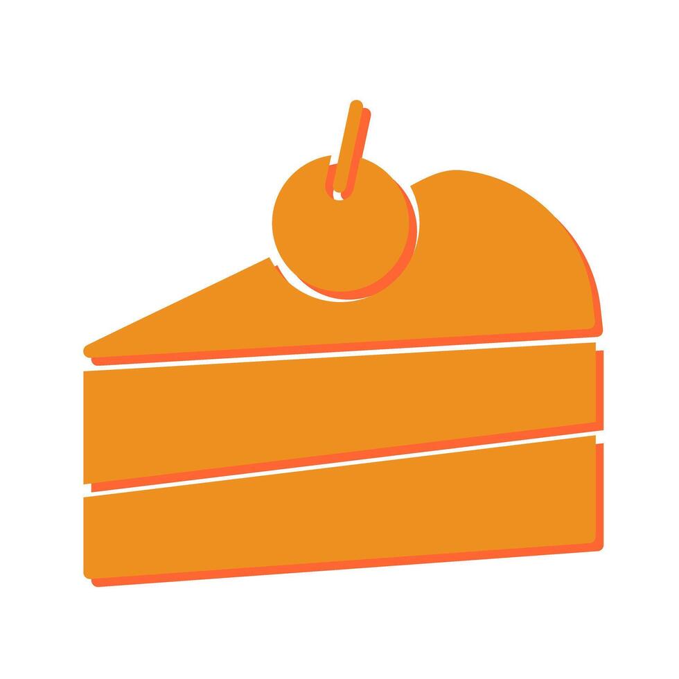 Cake Slice Icon Design vector
