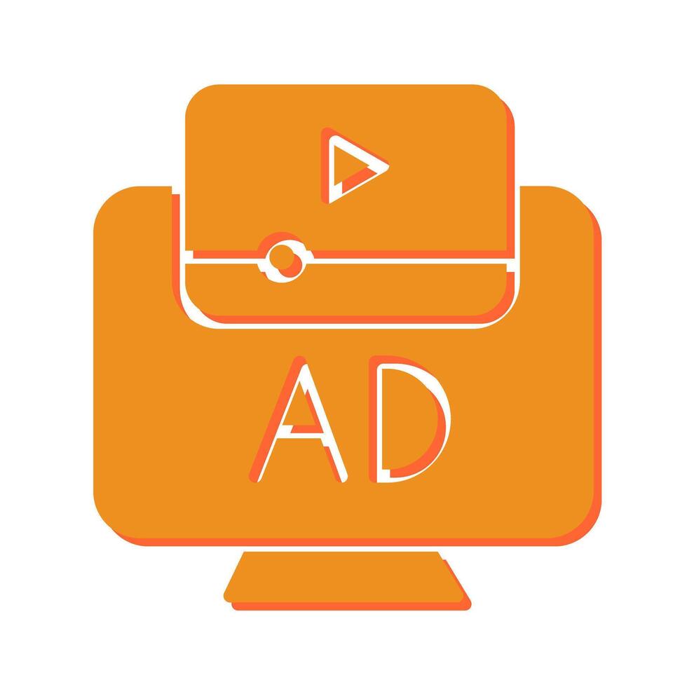 Ad Icon Design vector