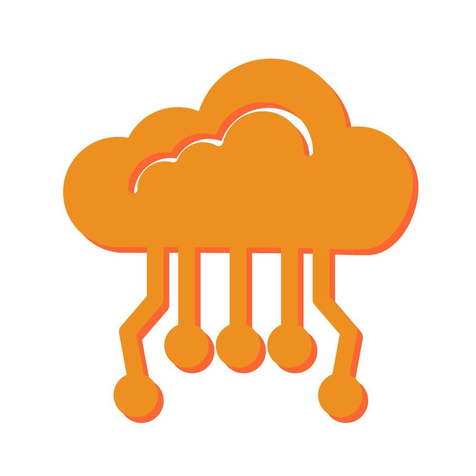 Cloud Computing Icon Design vector