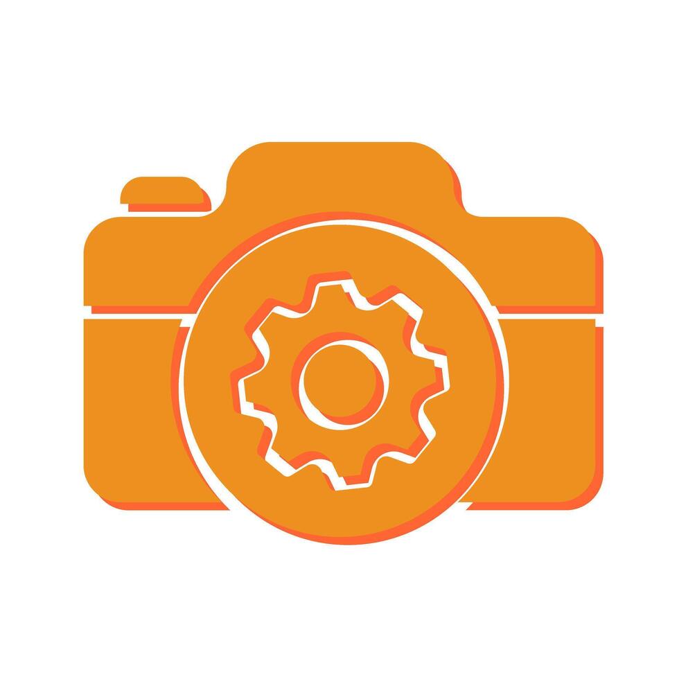 Camera Settings Icon Design vector