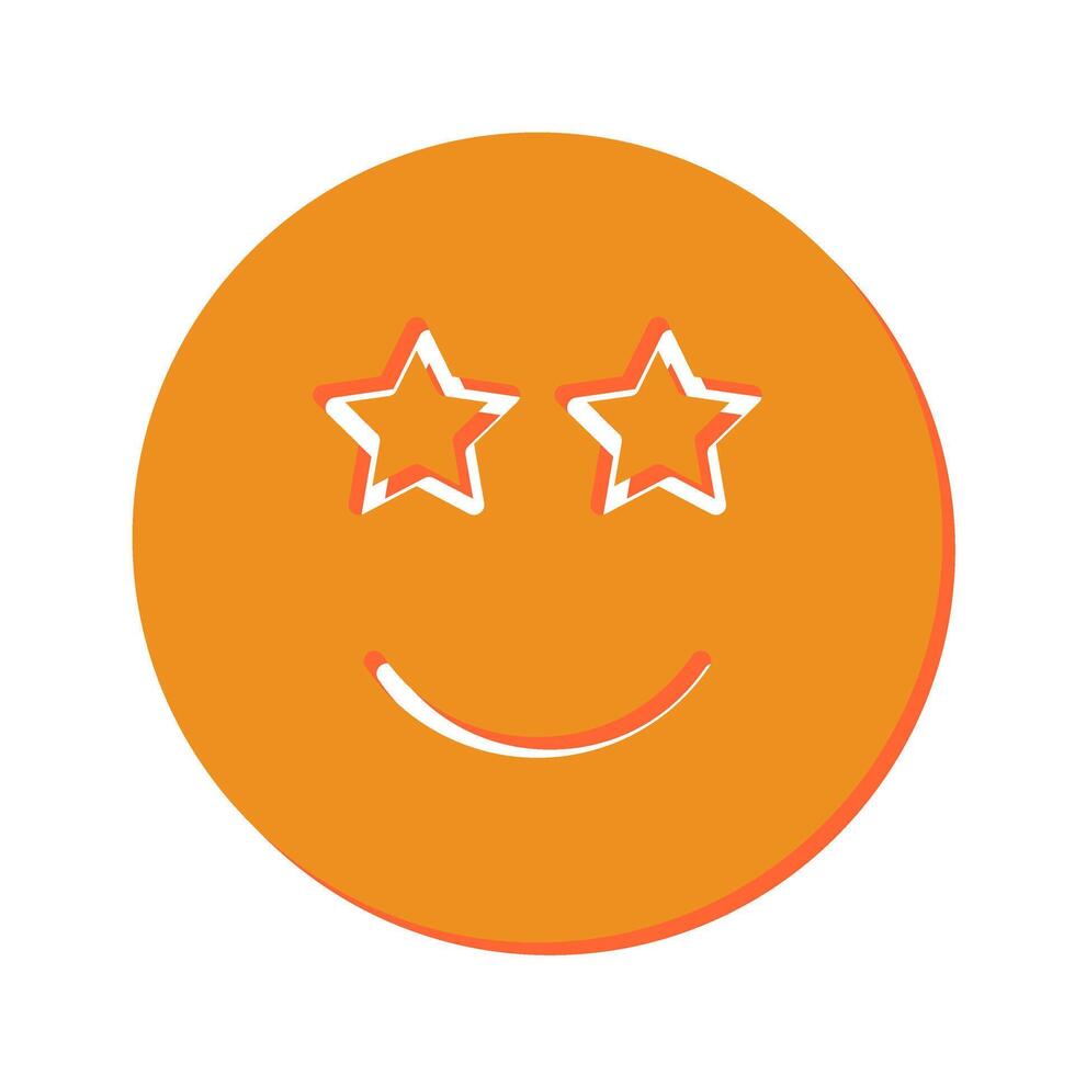 Star-Struck Icon Design vector