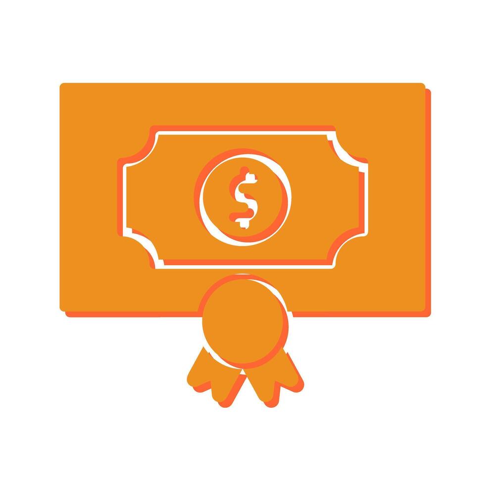 Money Prize Icon Design vector