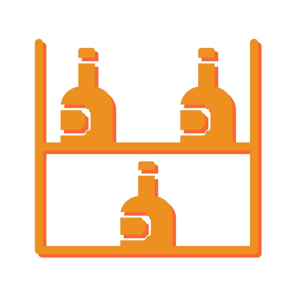 Wine Rack Icon Design vector