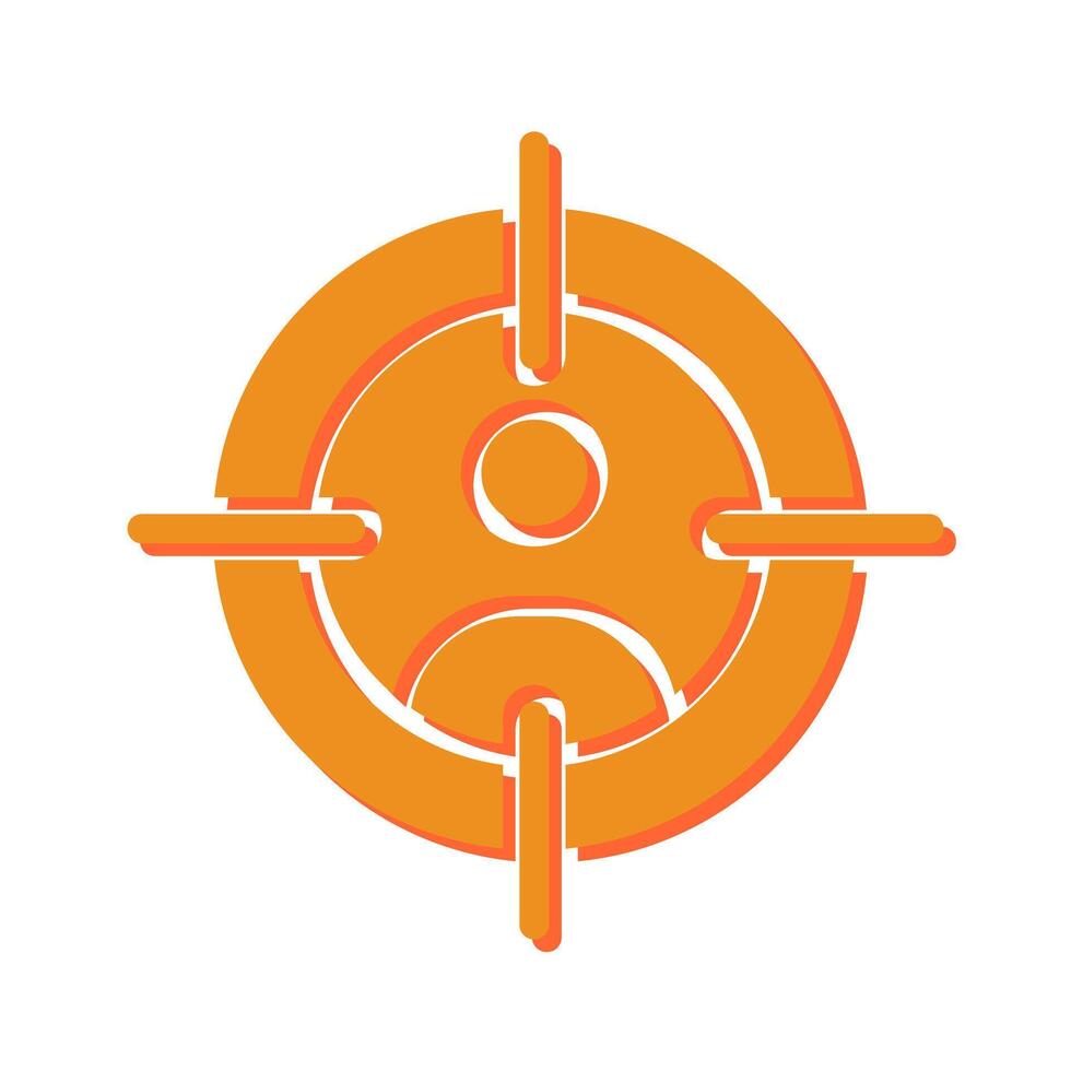 Target Audience Icon Design vector