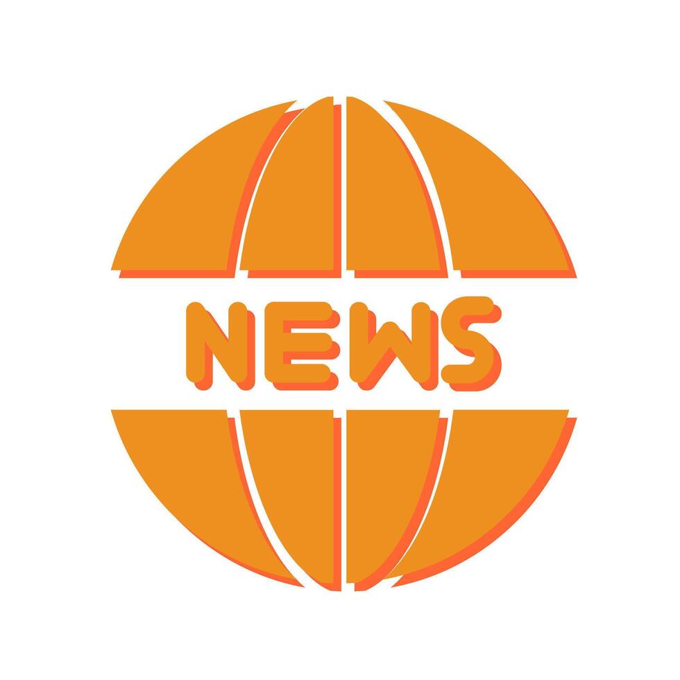 News Website Icon Design vector