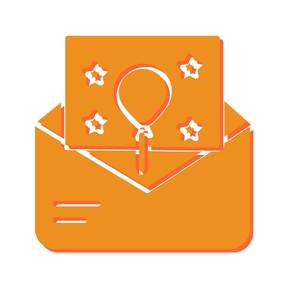 Party Invitation Icon Design vector