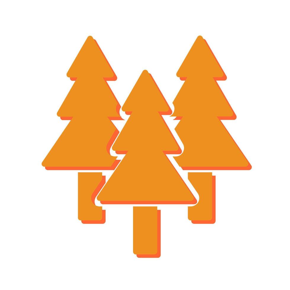 Evergreen Tree Icon Design vector