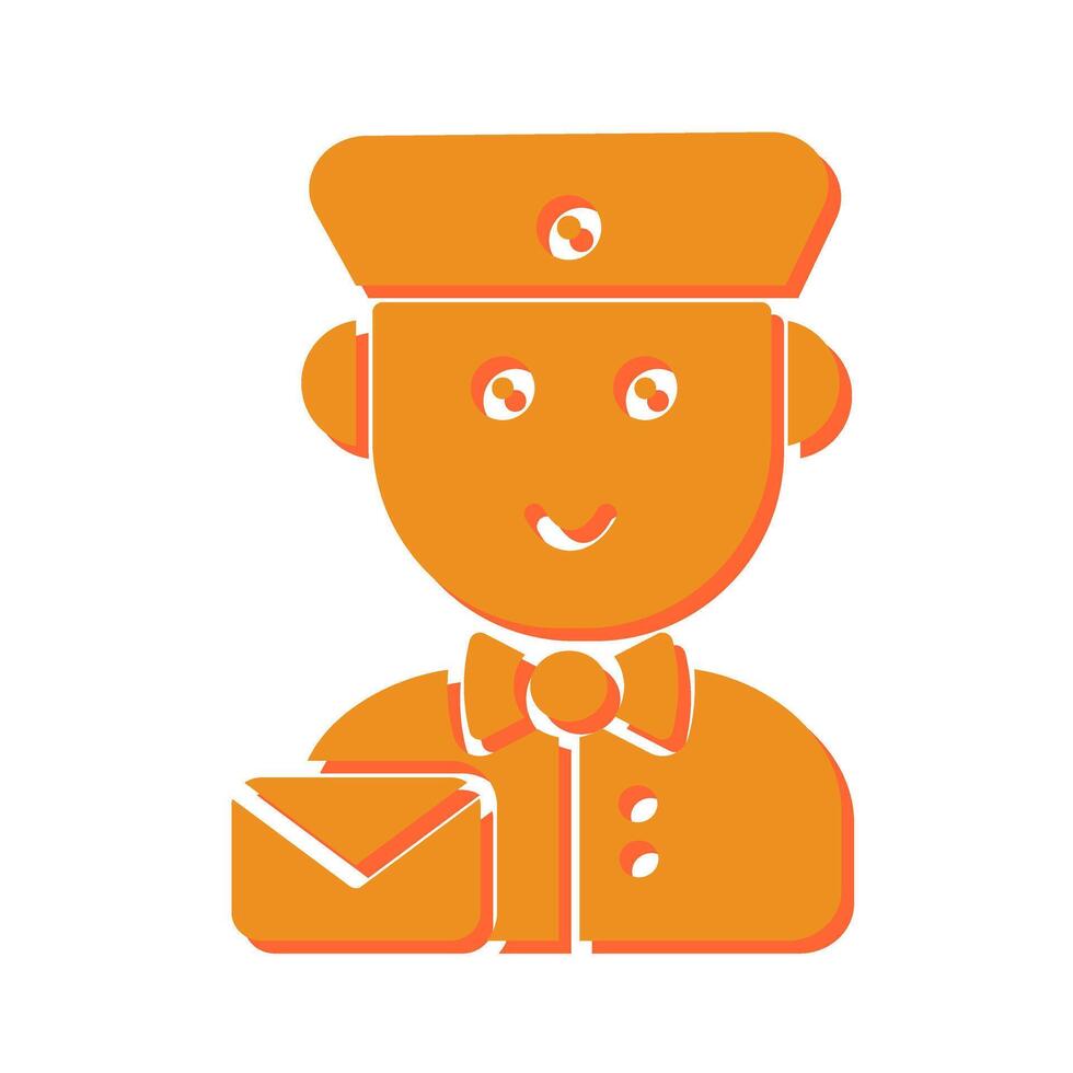 Mail Carrier Icon Design vector