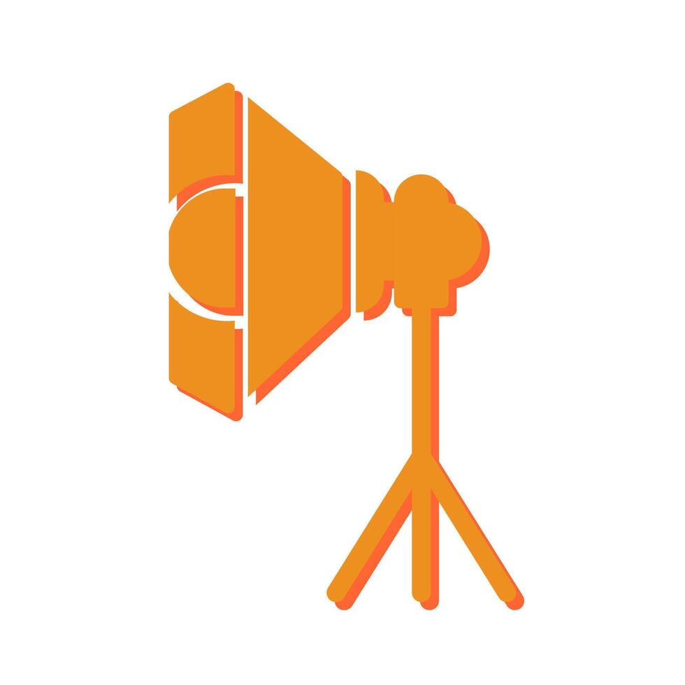 Photography Studio Lights Icon Design vector