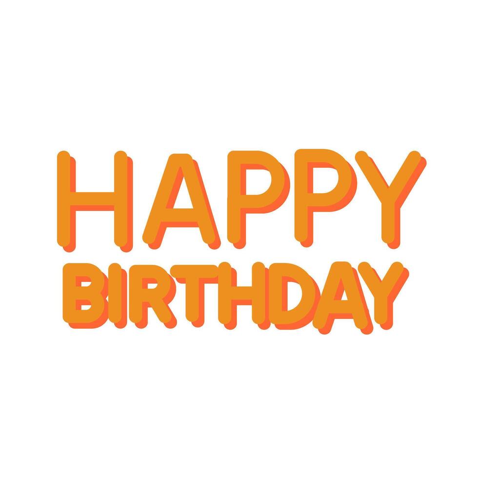 Happy Birthday Sign Icon Design vector