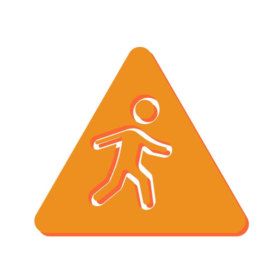 Children Crossing Icon Design vector