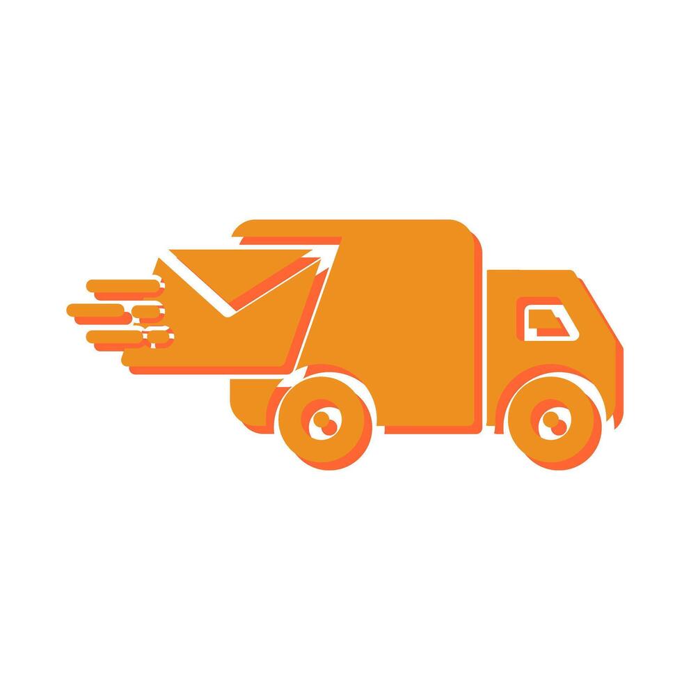 Mail Truck Icon Design vector
