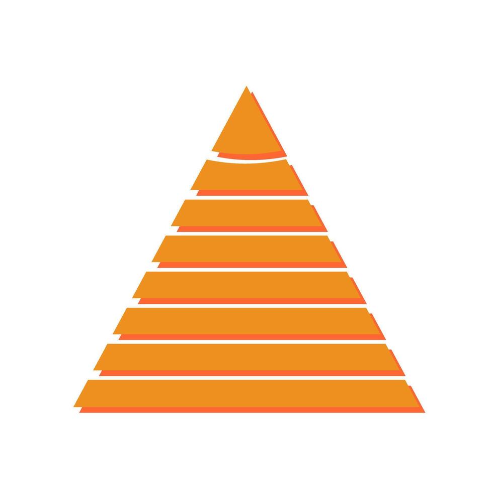 Pyramid Graph Icon Design vector