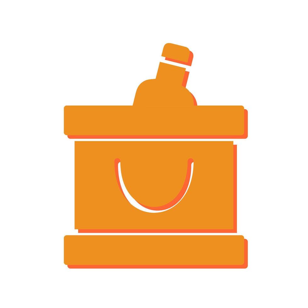 Wine Cooler Icon Design vector