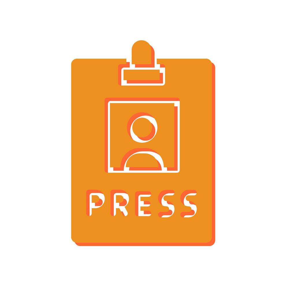 Press Pass Icon Design vector