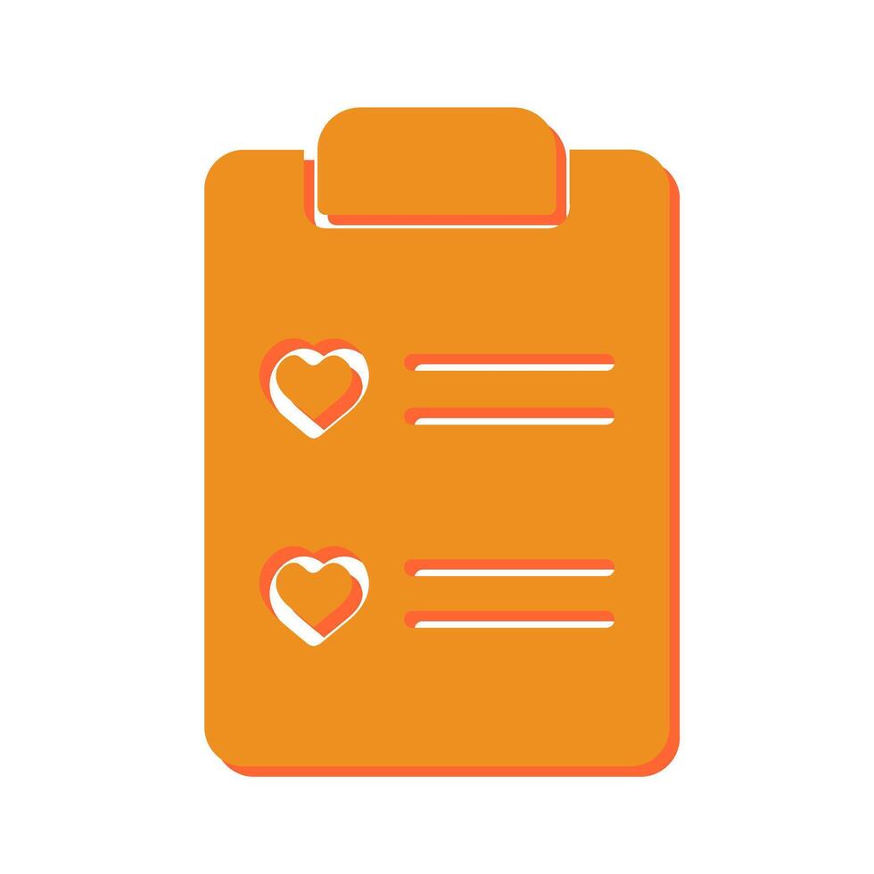Wishlist Icon Design vector