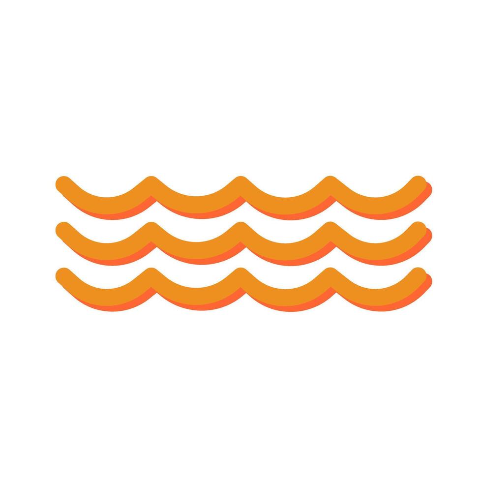 Water Wave Icon Design vector
