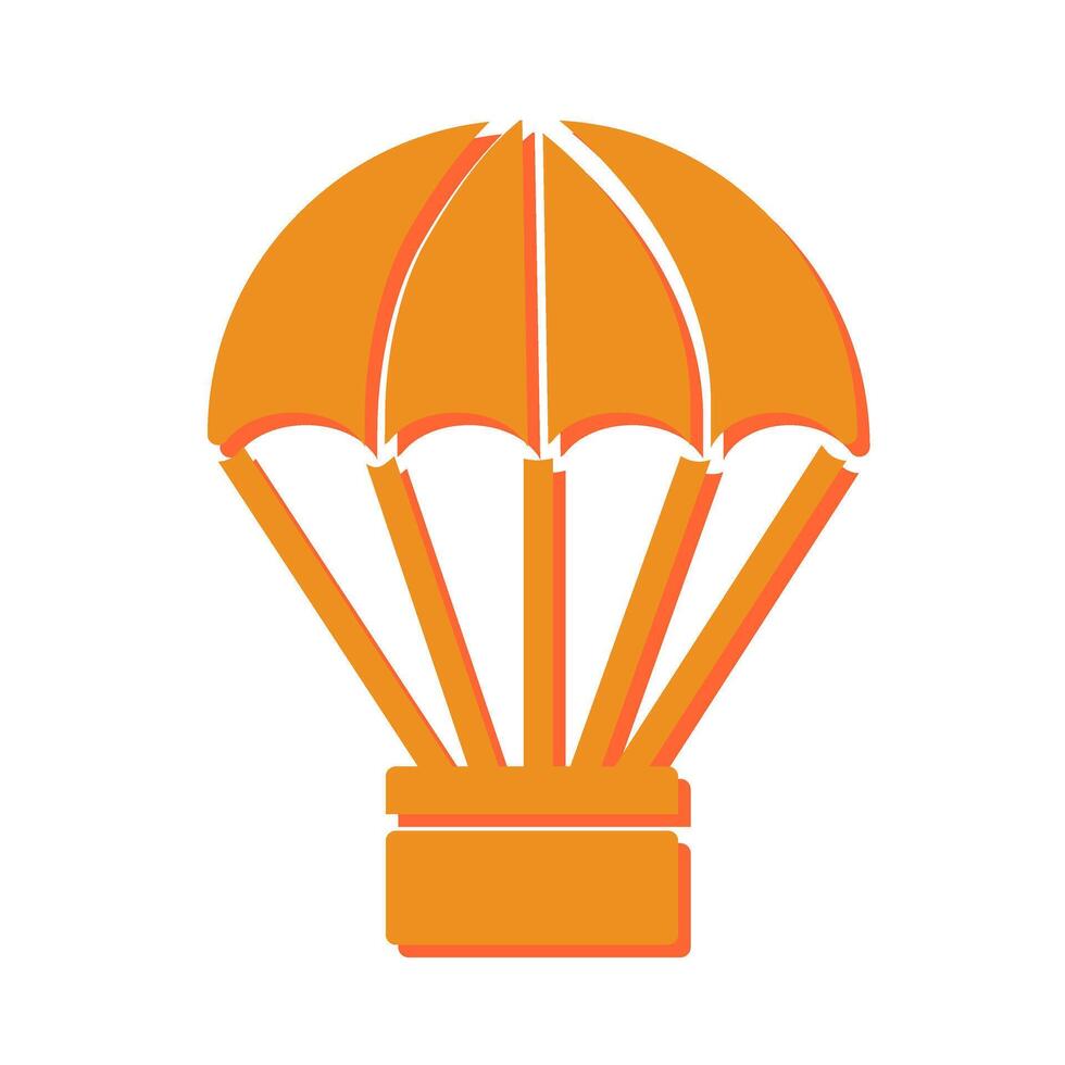Hot Air Balloon Icon Design vector