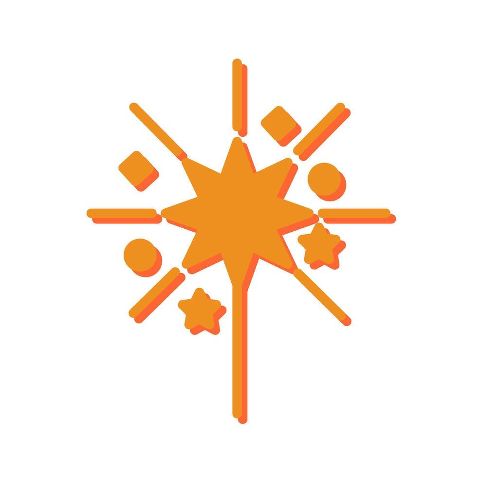 Sparklers Icon Design vector