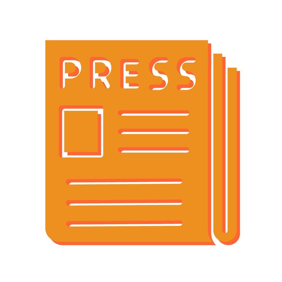 Press Release Icon Design vector