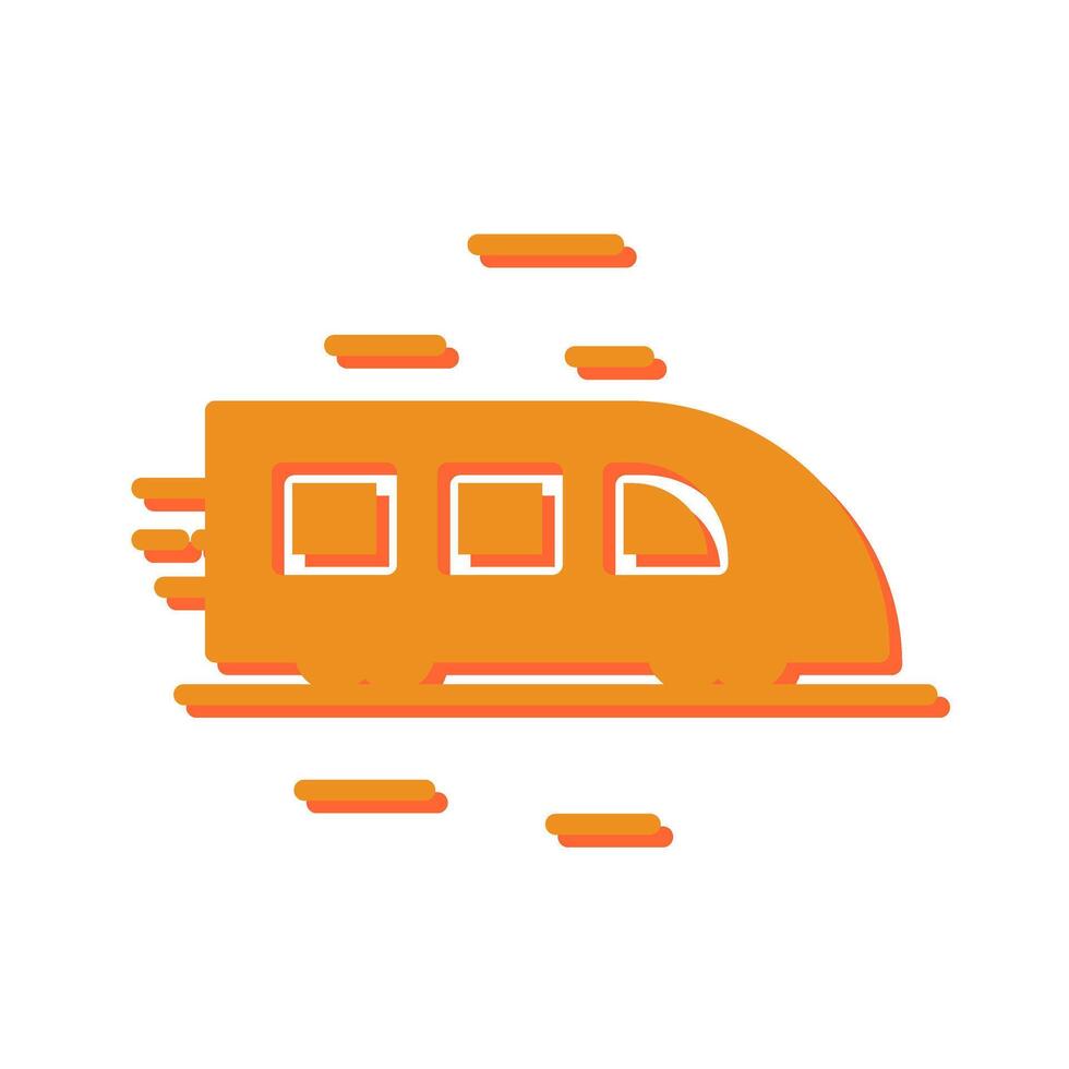 High Speed Train Icon Design vector