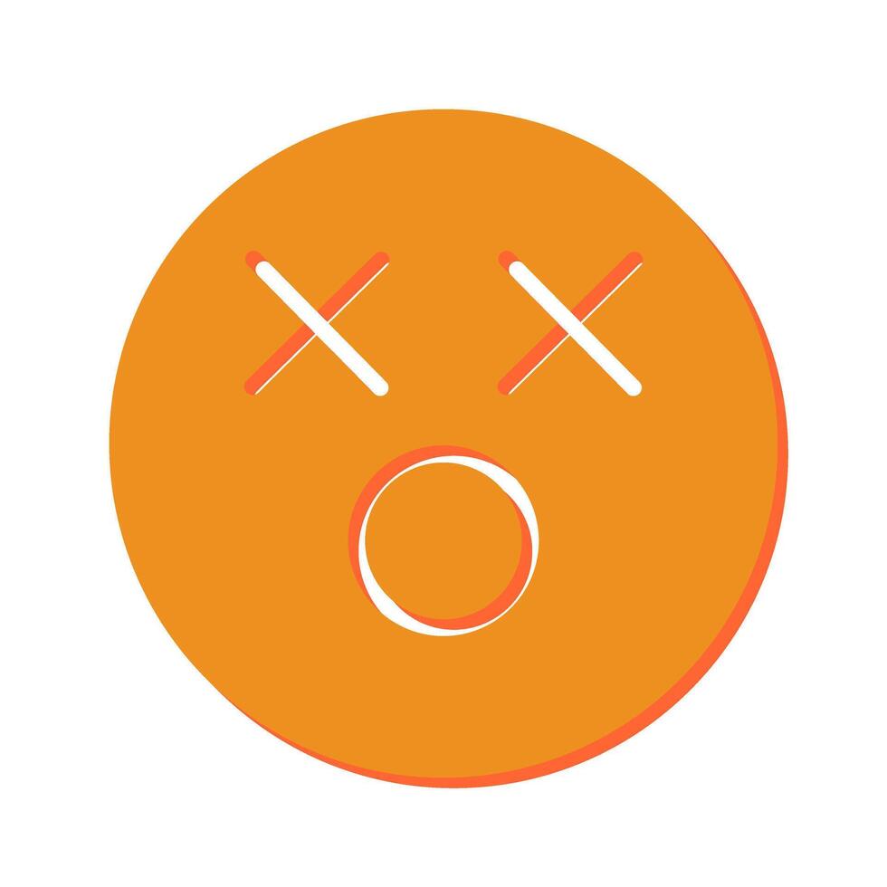 Dizzy Face Icon Design vector