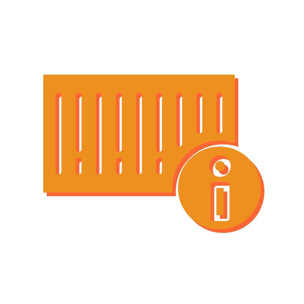 Barcode Product Info Icon Design vector