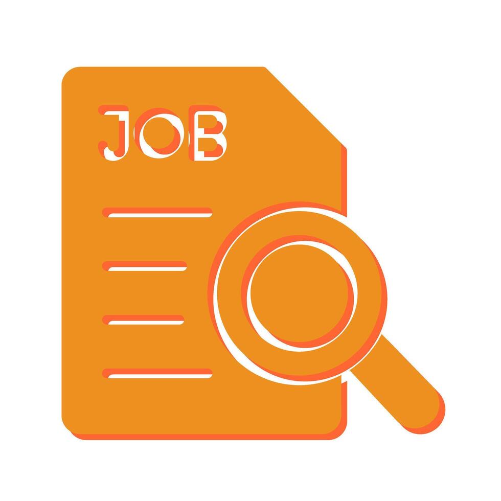 Job Search Icon Design vector