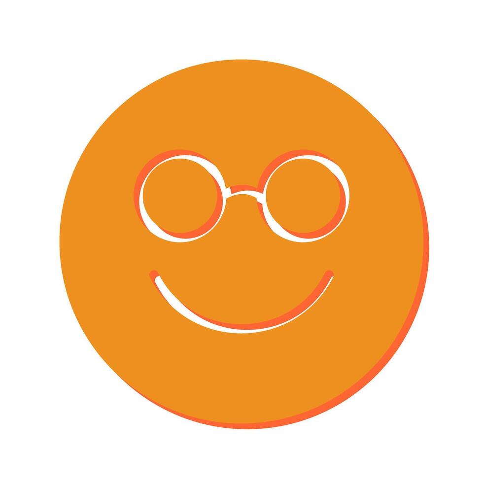 Nerd Face Icon Design vector