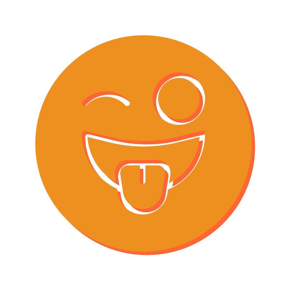 Zany Face Icon Design vector