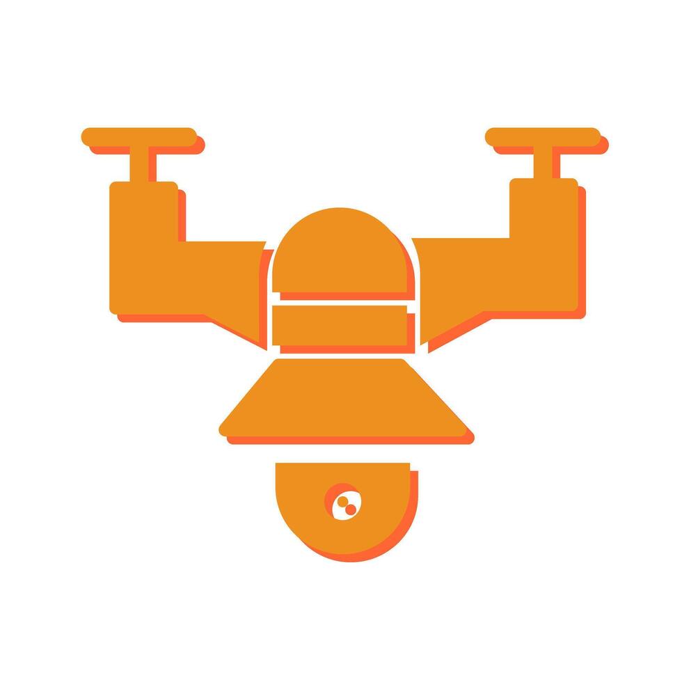 Drone Photography Icon Design vector