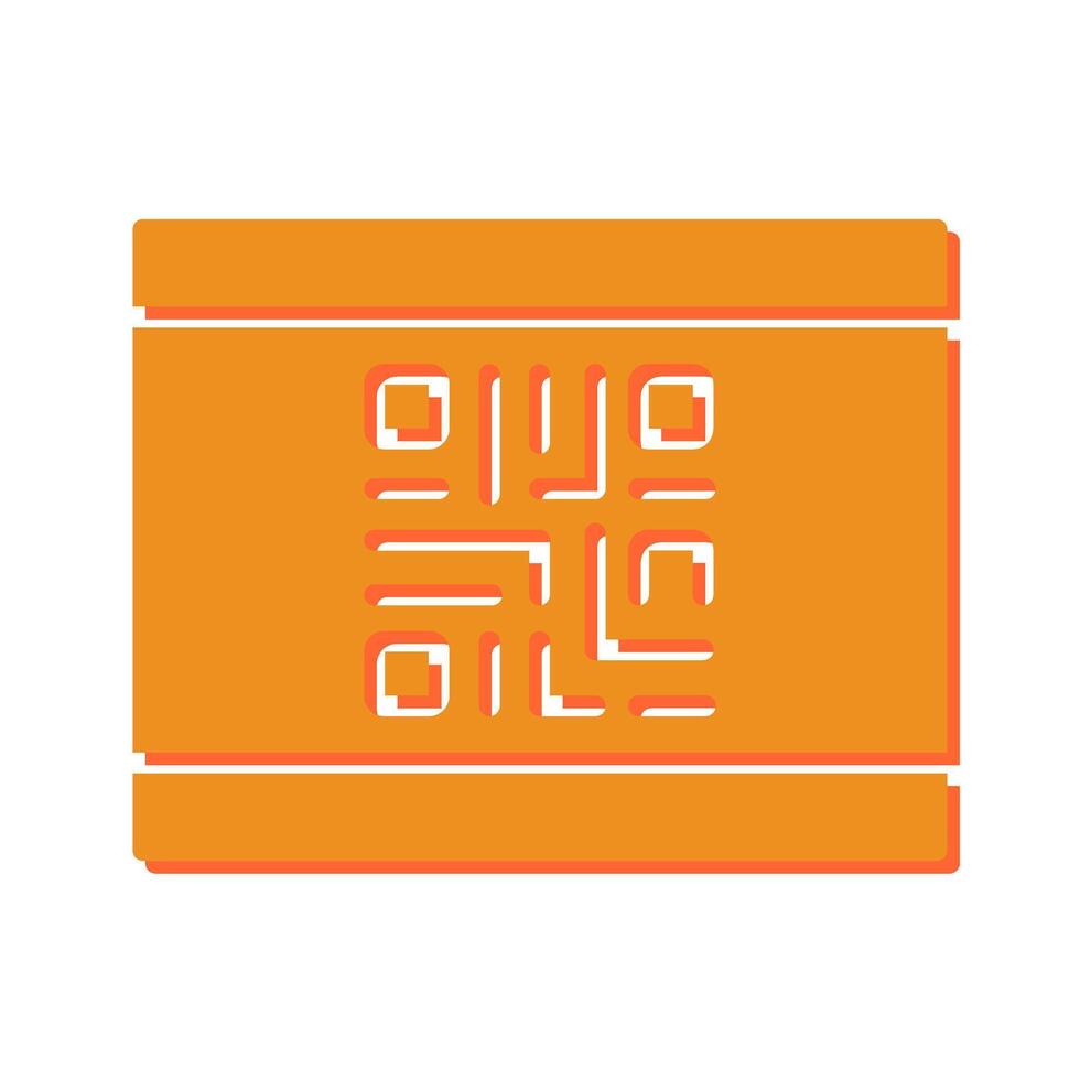 QR Code Business Card Icon Design vector