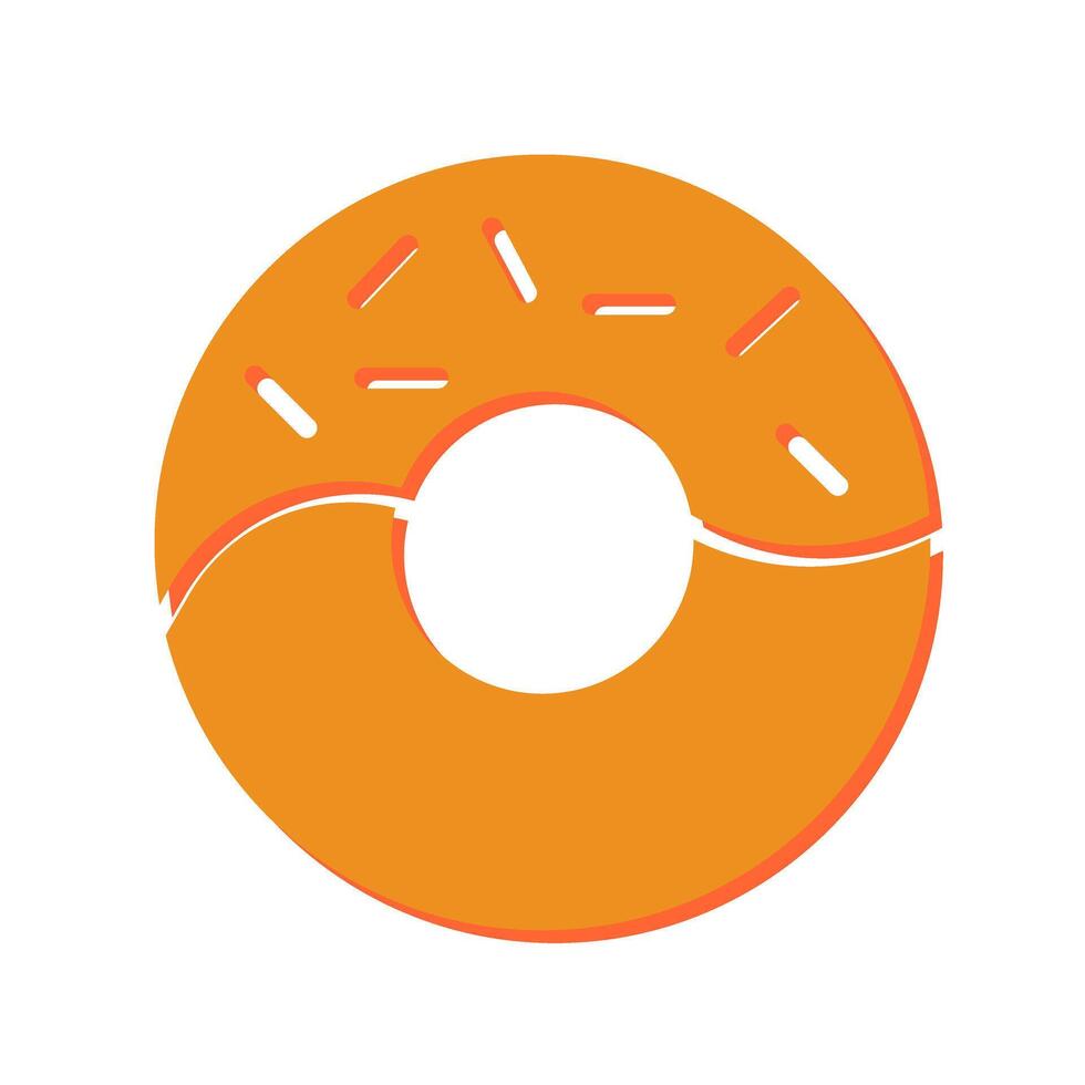 Doughnut Icon Design vector