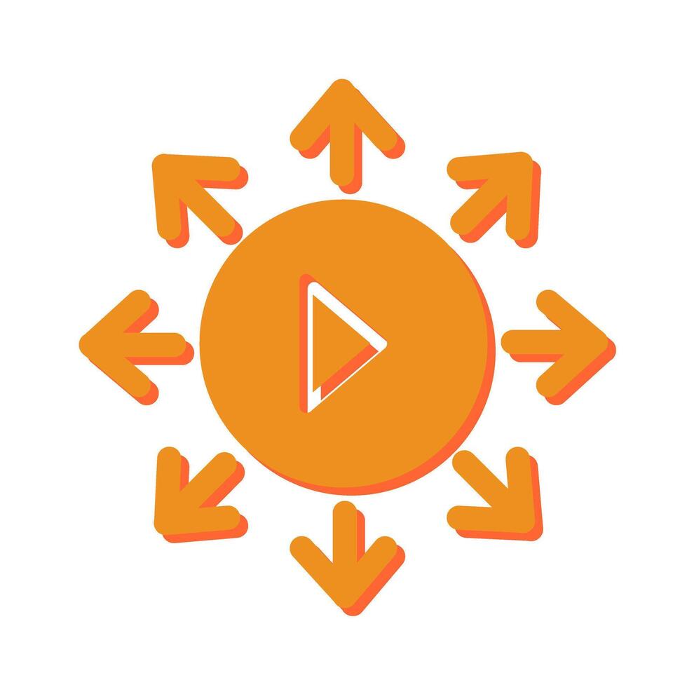Viral Content Icon Design vector