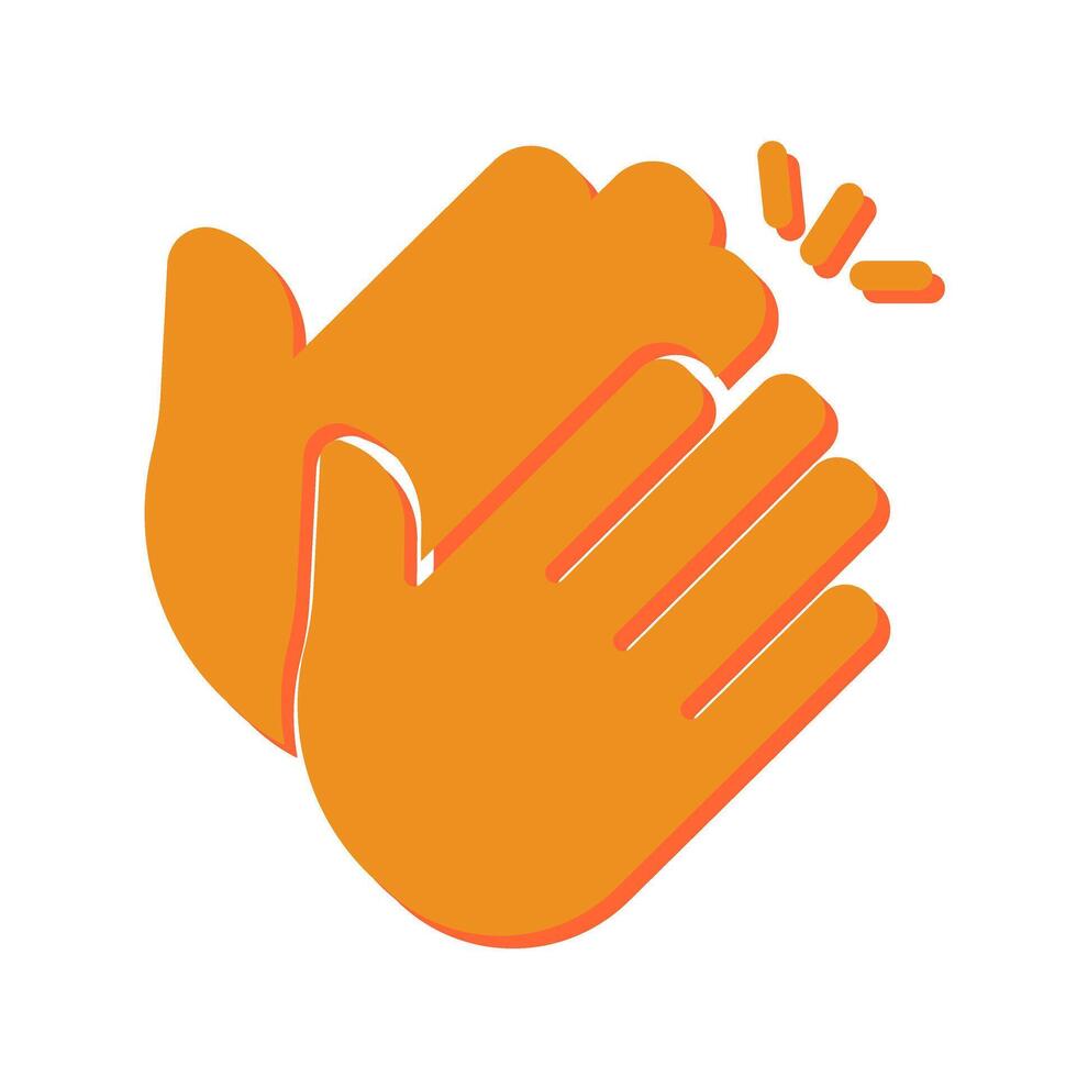 Clapping Hands Icon Design vector