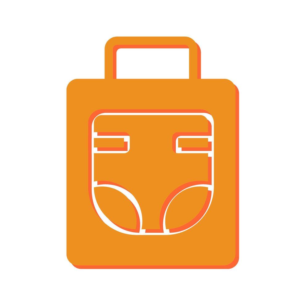 Diaper Bag Icon Design vector