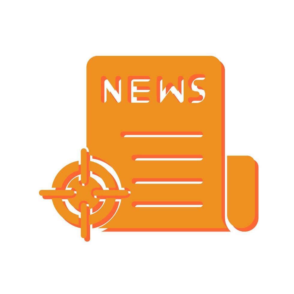 News Scoop Icon Design vector