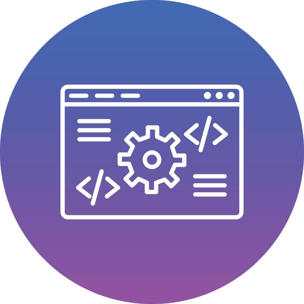 Code Settings Illustration Icon vector