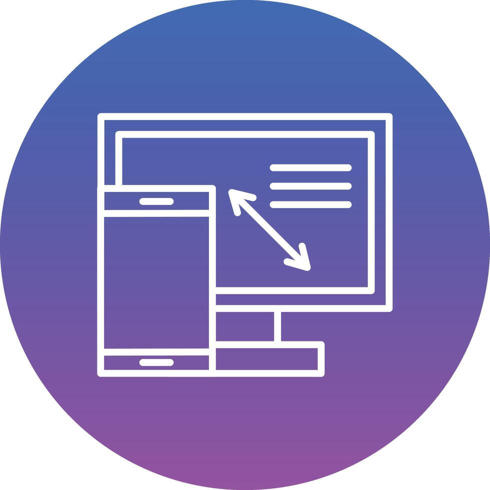 Responsive Design Illustration Icon vector