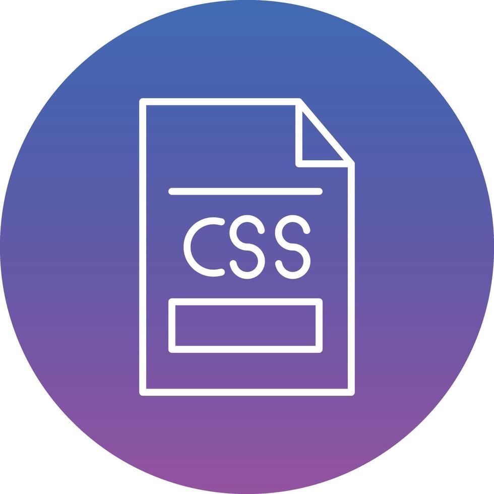 CSS File Illustration Icon vector