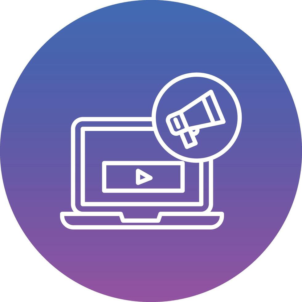 Broadcast Marketing Illustration Icon vector