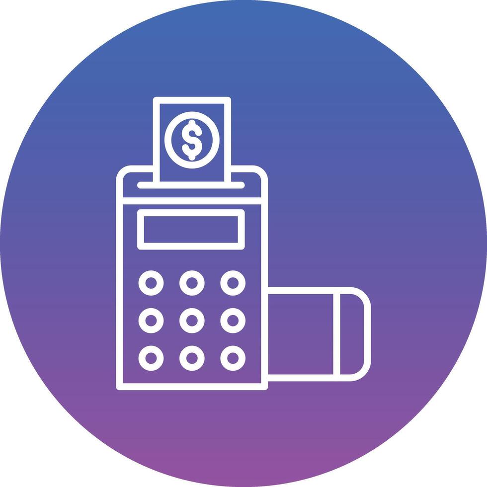 Pos Terminal Illustration Icon vector