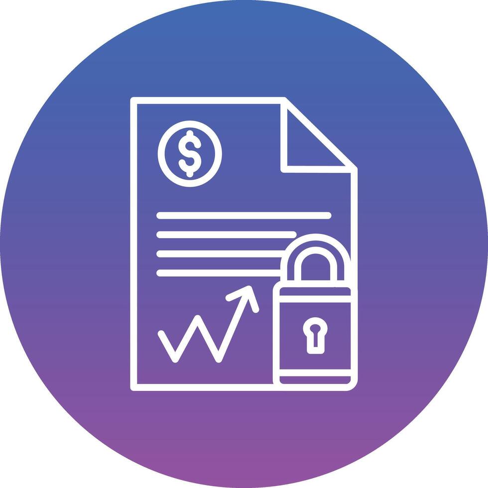 Document Security Illustration Icon vector