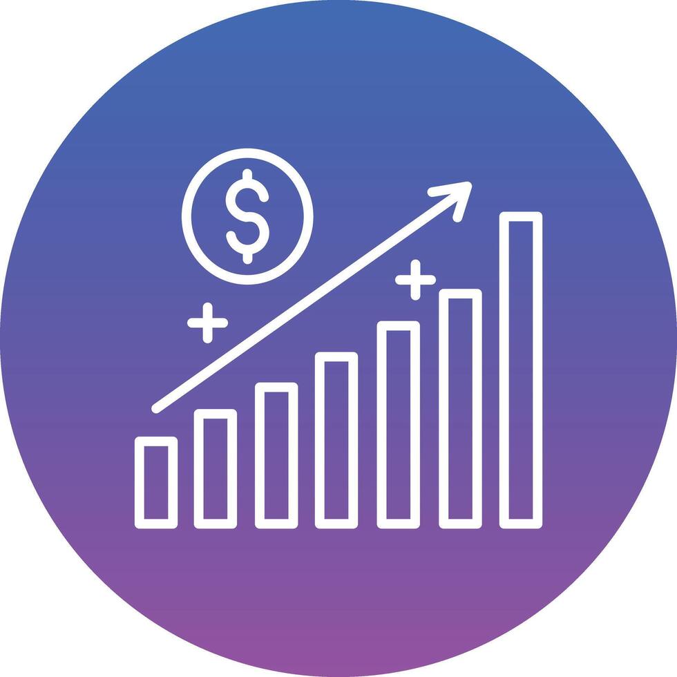 Business Growth Illustration Icon vector