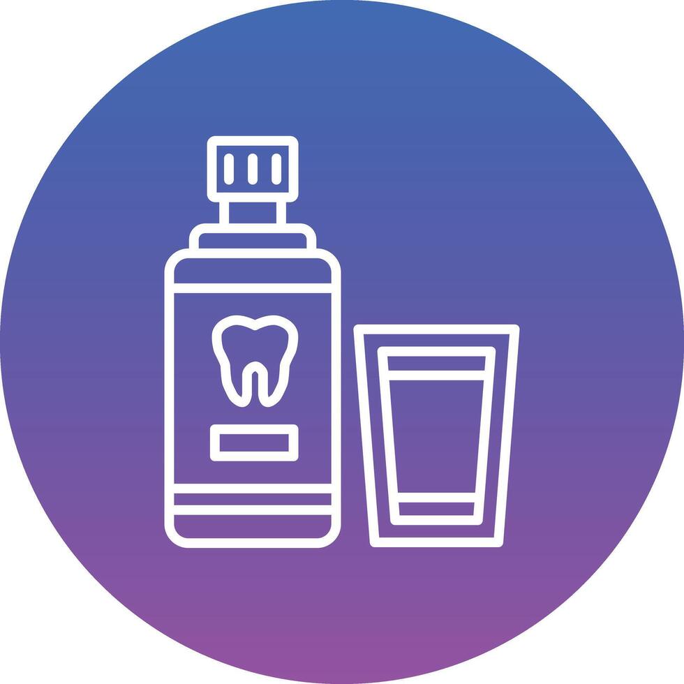 Mouthwash Illustration Icon vector