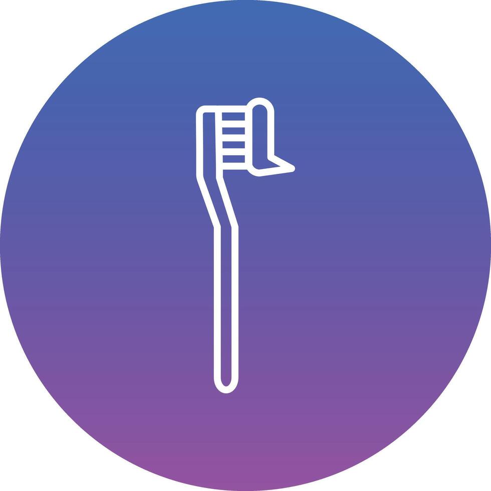 Tooth Paste on Brush Illustration Icon vector