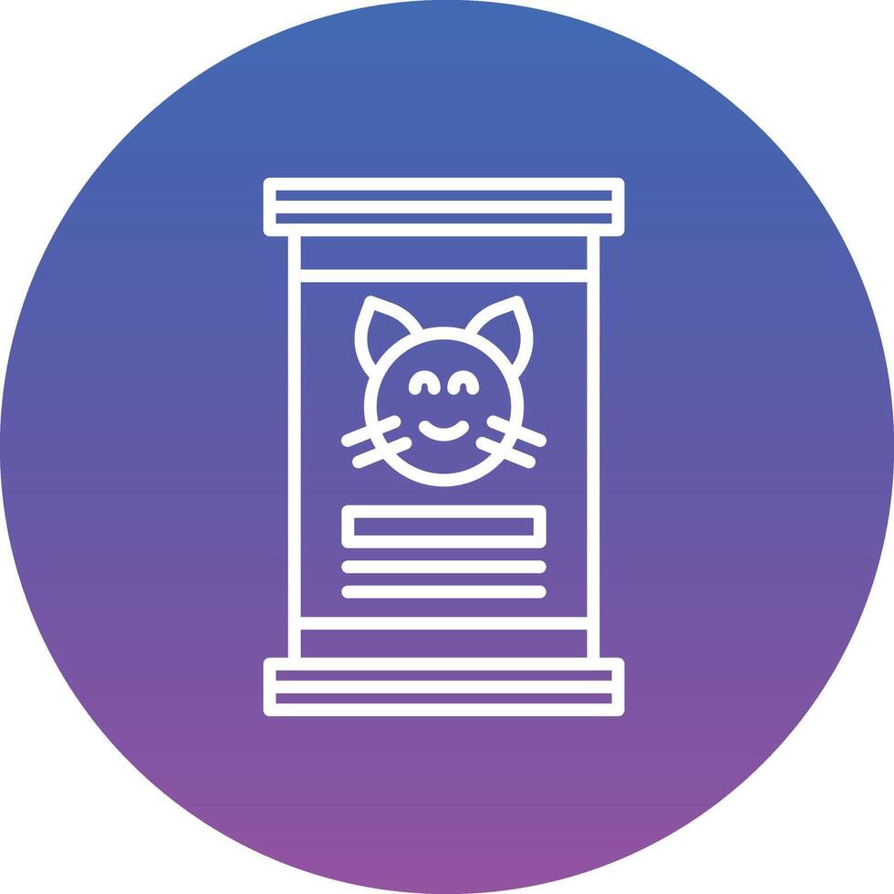 Cat Food Illustration Icon vector