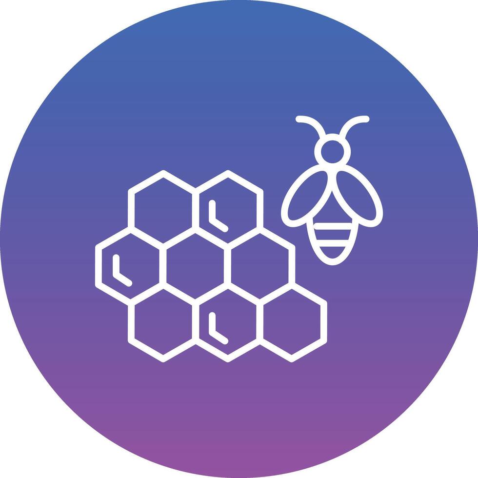 Honeycomb Illustration Icon vector