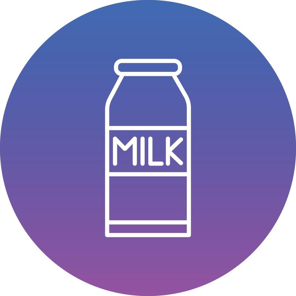 Milk Bottles Illustration Icon vector