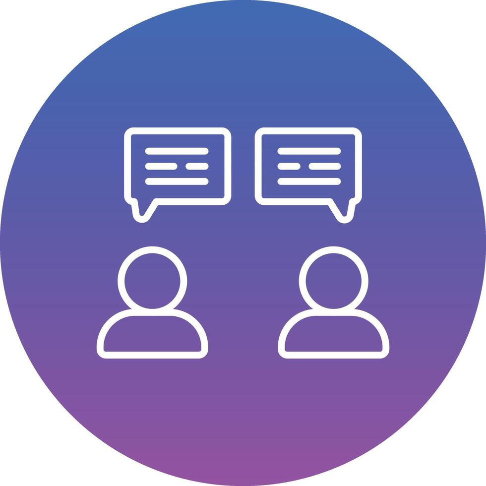 Talking Illustration Icon vector